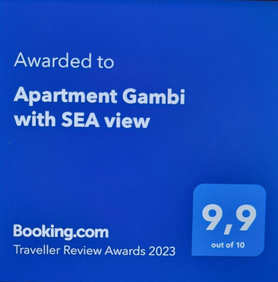 Apartment Gambi With Sea View Zadar Exterior foto